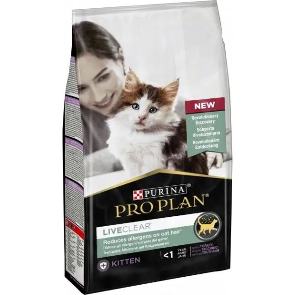 Pro Plan Live Clear Kitten Hindili Yavru Kedi Maması 1,4 kg - 1