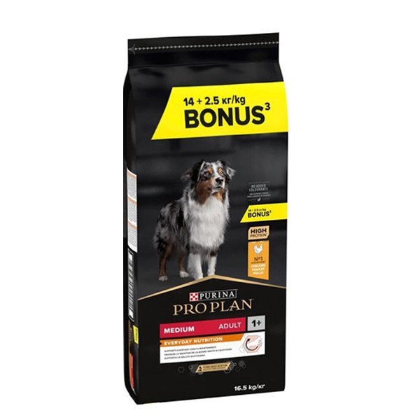 Pro Plan Medium Adult Tavuklu Yetişkin Köpek Maması 16,5kg - 1