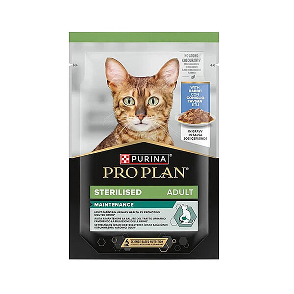 Pro Plan Sterilised Tavşan Etli Kısırlaştırılmış Kedi Yaş Maması 85 g