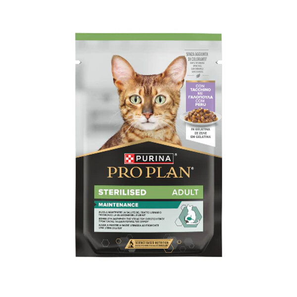 Pro Plan Sterilised Hindili Yaş Kedi Maması 85 gr Pouch - 1