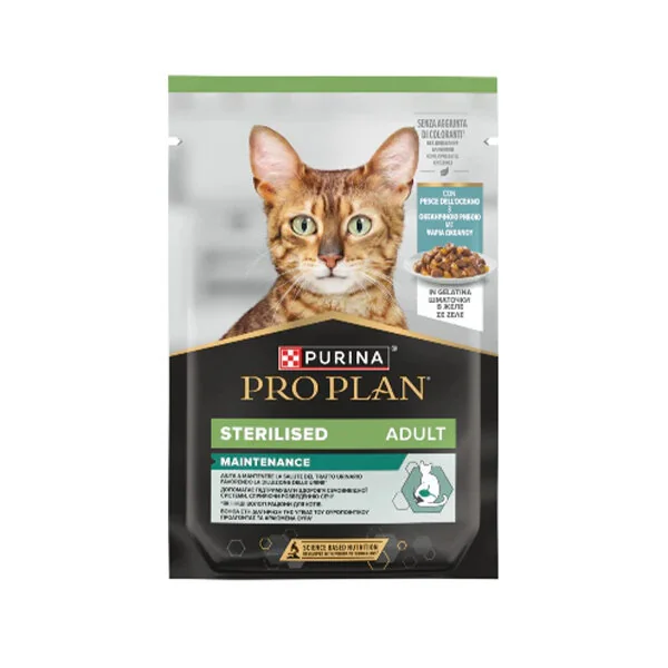 Pro Plan Sterilised Okyanus Balıklı Yaş Kedi Maması 85 gr Pouch - 1