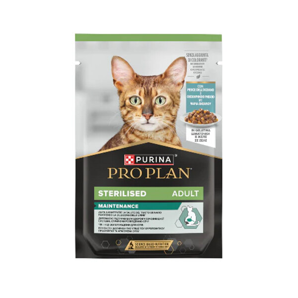 Pro Plan Sterilised Okyanus Balıklı Yaş Kedi Maması 85 gr Pouch - 1