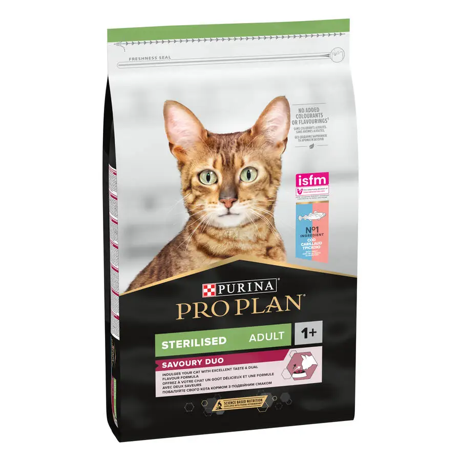 Pro Plan Sterilised Okyanus ve Morina Balıklı Kısırlaştırılmış Yetişkin Kedi Maması 10 kg - 1
