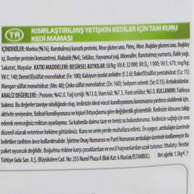 Pro Plan Sterilised Okyanus ve Morina Balıklı Kısırlaştırılmış Yetişkin Kedi Maması 3 kg - 4