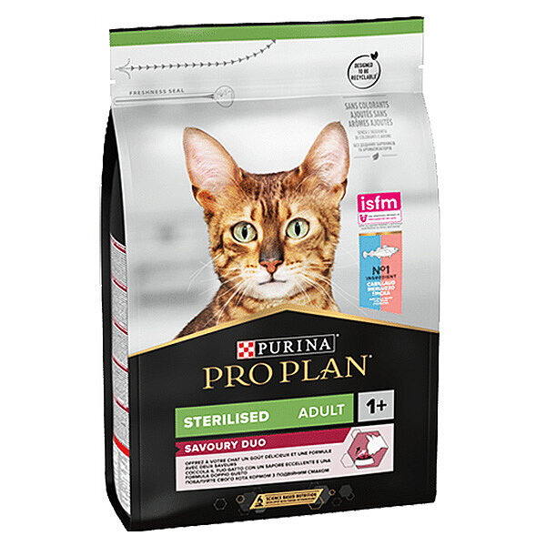 Pro Plan Sterilised Okyanus ve Morina Balıklı Kısırlaştırılmış Yetişkin Kedi Maması 3 kg