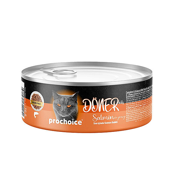 ProChoice Döner Bites Sos İçinde Somonlu Yetişkin Kedi Konservesi 70gr