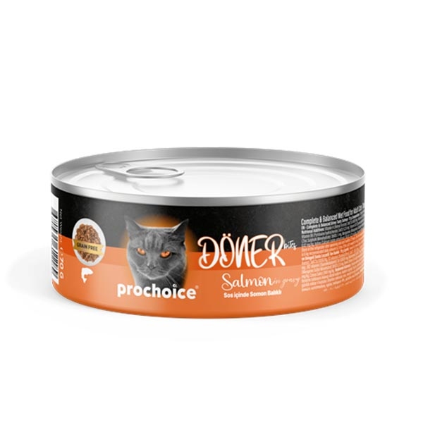 ProChoice Döner Bites Somonlu ve Soslu Yetişkin Kedi Yaş Maması 70 g