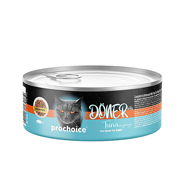ProChoice Döner Bites Sos İçinde Ton Balıklı Yetişkin Kedi Konservesi 70gr