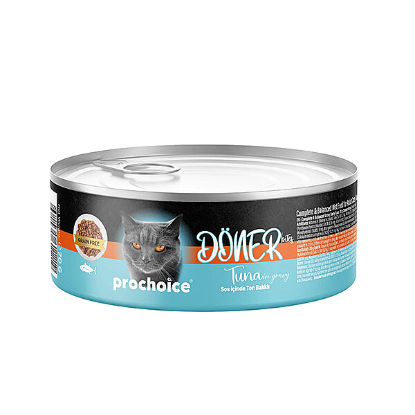 ProChoice Döner Bites Sos İçinde Ton Balıklı Yetişkin Kedi Konservesi 70gr - 1