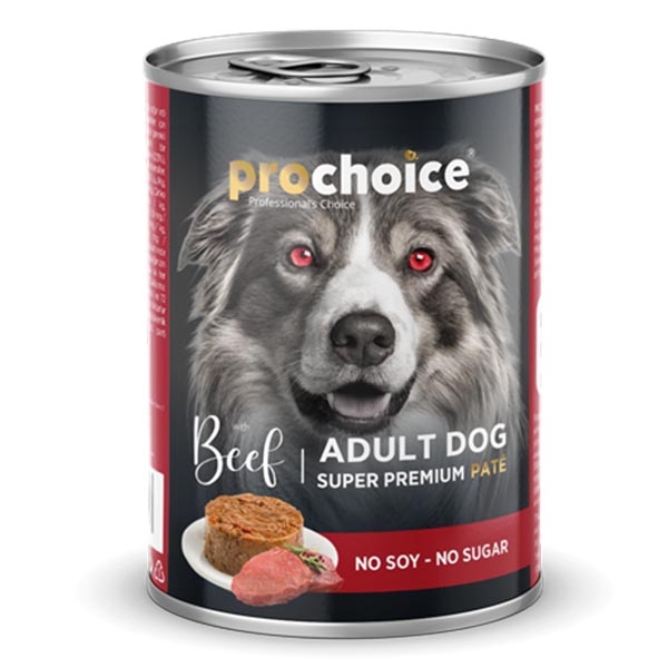 ProChoice Sığır Etli ve Pirinçli Ezme Yetişkin Köpek Yaş Maması 400 g