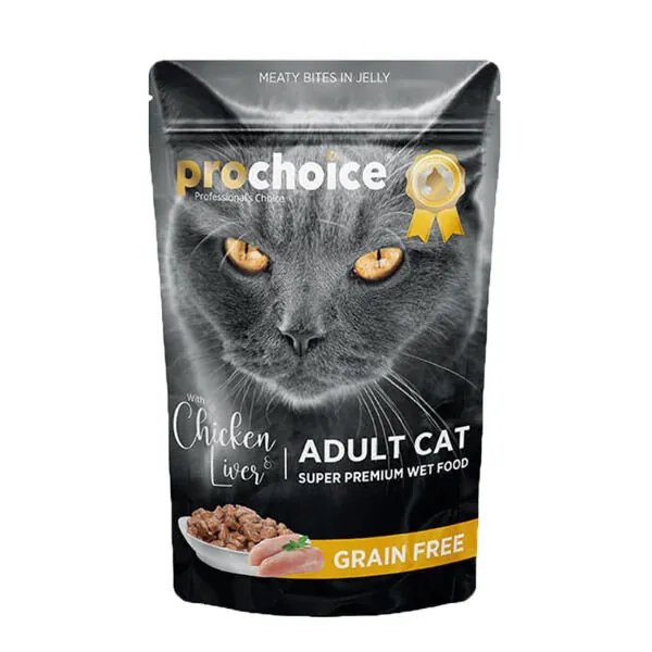 Prochoice Tahılsız Tavuk ve Ciğerli Yetişkin Kedi Konservesi 85 Gr - 1