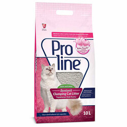 Proline Topaklanan İnce Taneli Bebek Pudrası Kokulu Bentonit Kedi Kumu 10 L