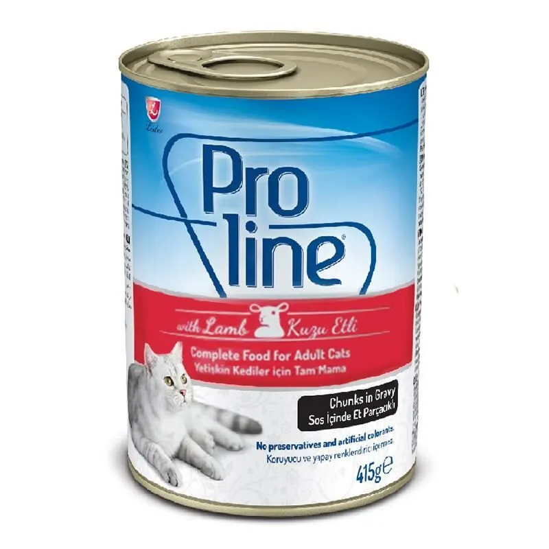 Pro Line Sos İçinde Kuzu Etli Yetişkin Kedi Konservesi 415 Gr - 1
