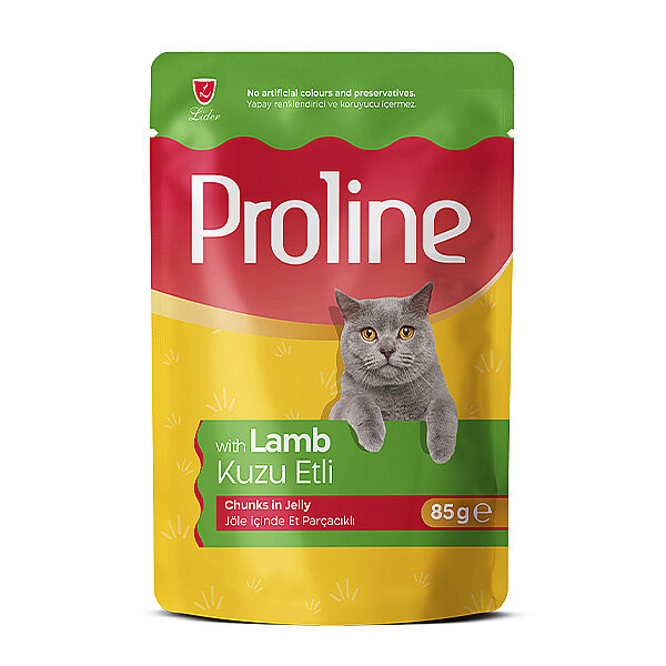 Proline Kedi Konservesi Kuzu Etli Jelly İçinde Parçacıklı 85 Gr - 1