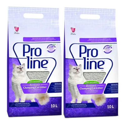 Proline Lavanta Kokulu İnce Taneli Kedi Kumu 10 LT * 2 Adet - 1