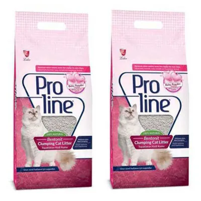 Proline Baby Powder Parfüm Kokulu Kedi Kumu 10 LT * 2 Adet - 1