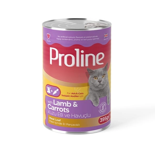 Proline Pate içinde Et Parçacıklı Kuzu Etli ve Havuçlu Yetişkin Kedi Maması 395 Gr - 1
