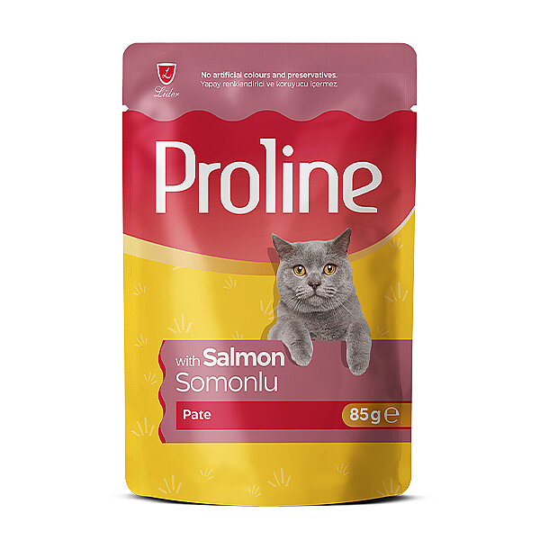 Proline Pate Somonlu Yetişkin Kedi Pouch Yaş Mama 85 Gr - 1