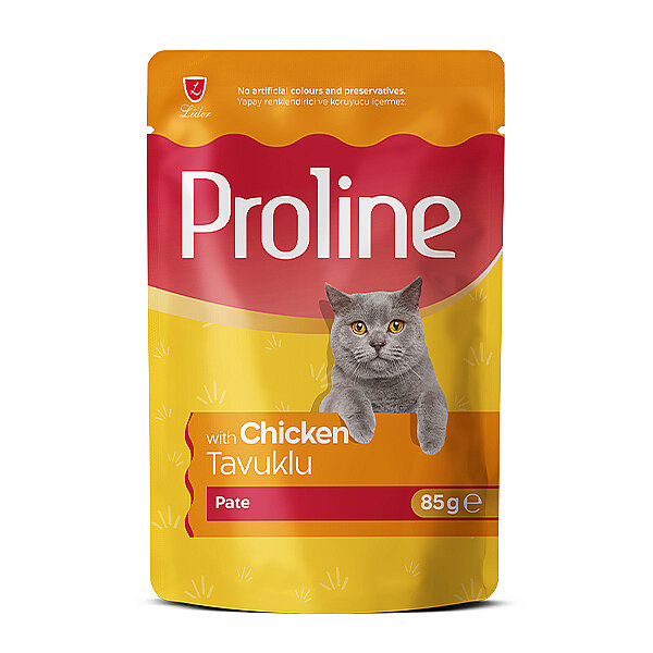 Proline Pate Tavuklu Yetişkin Kedi Pouch Yaş Mama 85 Gr - 1