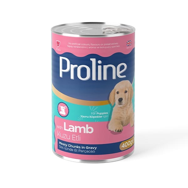 Proline Sos içinde Et Parçacıklı Kuzu Etli Yavru Köpek Maması 400 Gr - 1
