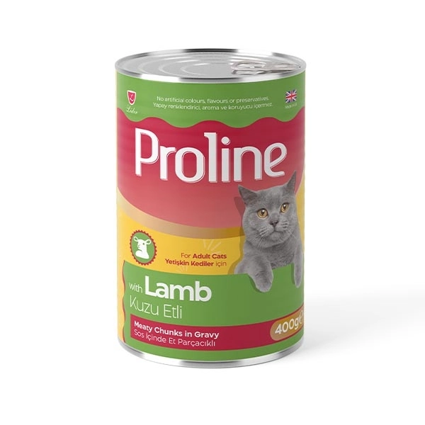 Proline Sos içinde Et Parçacıklı Kuzu Etli Yetişkin Kedi Maması 400 Gr - 1
