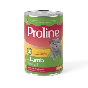 Proline Sos içinde Et Parçacıklı Kuzu Etli Yetişkin Kedi Maması 400 Gr