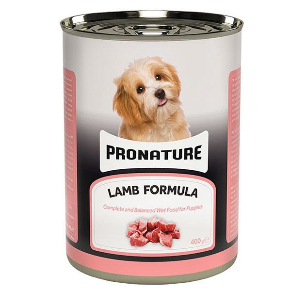 Pronature Kuzu Etli Ve Pirinçli Parça Etli Yavru Köpek Yaş Maması 400 Gr - 1