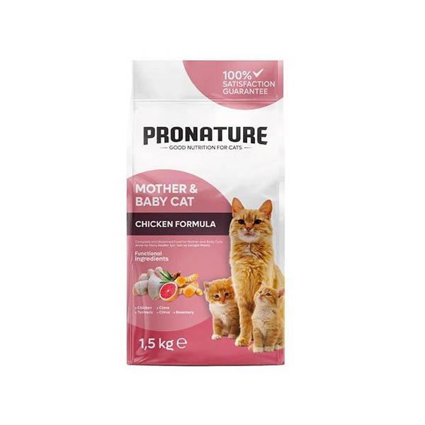 Pronature Mother & Baby Kuru Kedi Maması Tavuk Etli 1.5 kg - 1