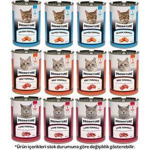 Pronature Tahılsız Karışık Kedi Yaş Maması 400 Gr X 12 Adet