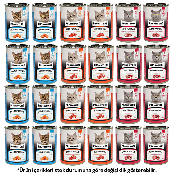 Pronature Tahılsız Karışık Kedi Yaş Maması 400 Gr X 24 Adet - 1