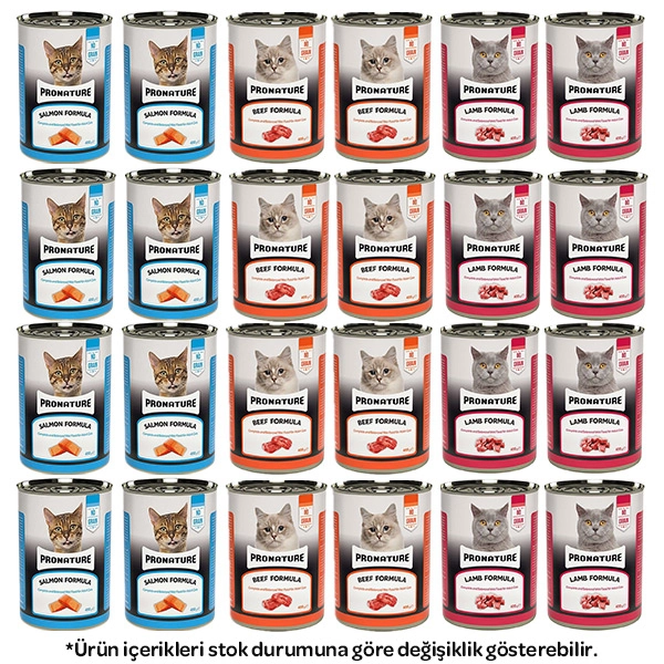 Pronature Tahılsız Karışık Kedi Yaş Maması 400 Gr X 24 Adet - 1