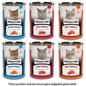 Pronature Tahılsız Karışık Kedi Yaş Maması 400 Gr X 6 Adet