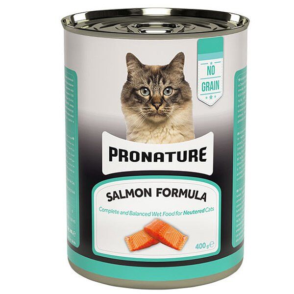 Pronature Tahılsız Sterilised Somonlu Ezme Kısırlaştırılmış Kedi Yaş Maması 400 Gr - 1