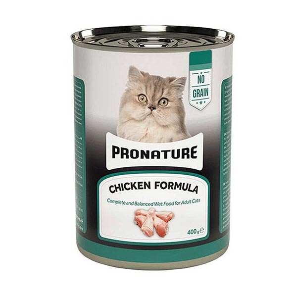 Pronature Tahılsız Tavuk Etli Ezme Yetişkin Kedi Yaş Maması 400 Gr - 1
