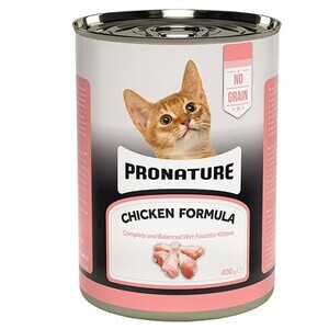 Pronature Tahılsız Tavuklu Ezme Yavru Kedi Yaş Maması 400 Gr