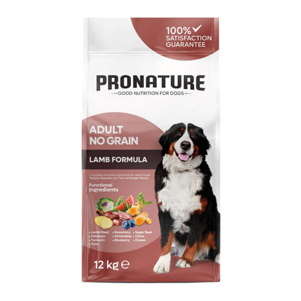 Pronature Tahılsız Yetişkin Kuru Köpek Maması Kuzu Etli Patatesli ve Enginarlı 12 KG - 1