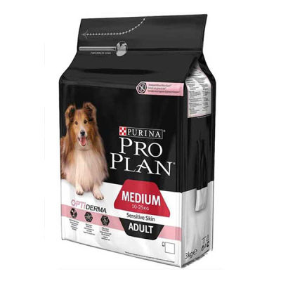 Pro Plan Sensitive Skin Somonlu Yetişkin Köpek Maması 3 kg - 1