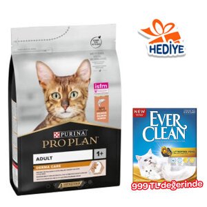Pro Plan Derma Care Somonlu Tüy Yumağı Önleyici Yetişkin Kedi Maması 10 kg