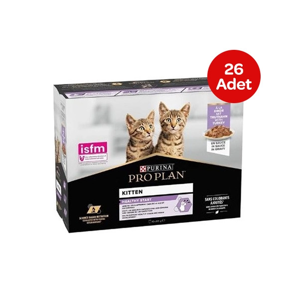 ProPlan Kitten Hindi Etli  Yavru Kedi Pouch 85 Gr X 26 Adet - 1