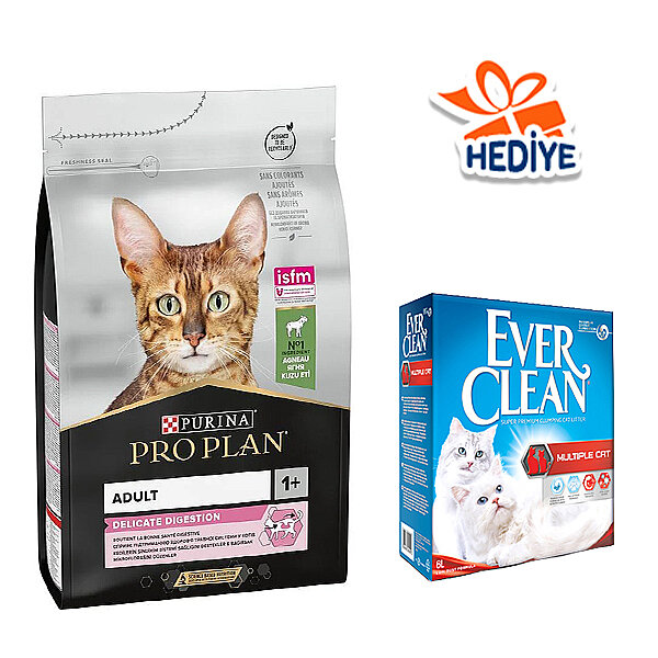 Pro Plan Delicate Kuzu Etli Seçici Yetişkin Kedi Maması 10 kg - 1