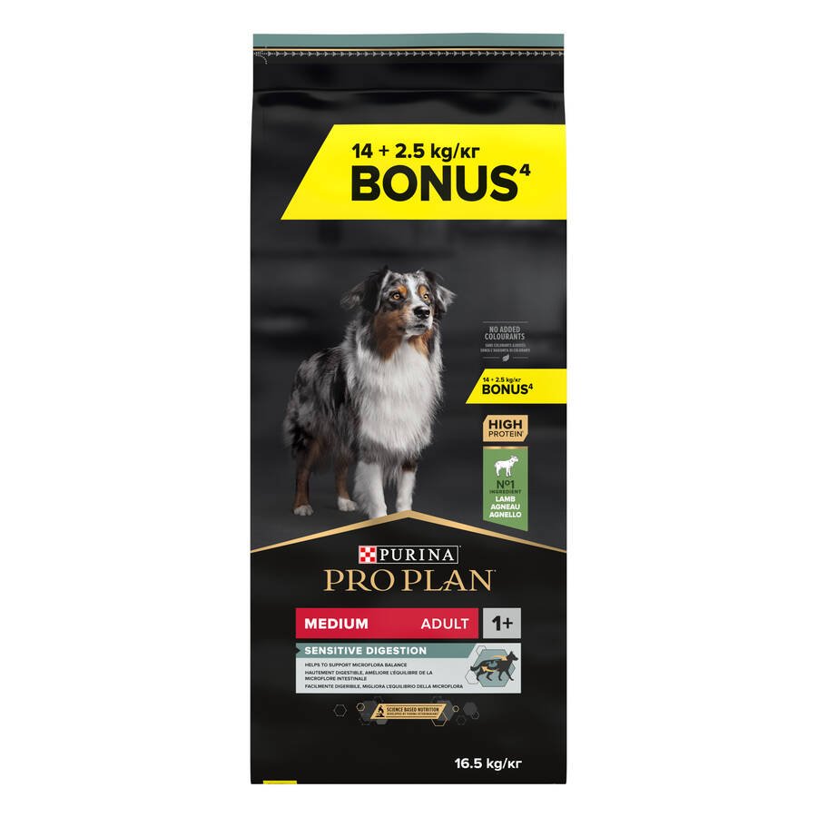 Pro Plan Sensitive Digestion Kuzu Etli Yetişkin Köpek Maması 14kg + 2,5 kg HEDİYE! - 2