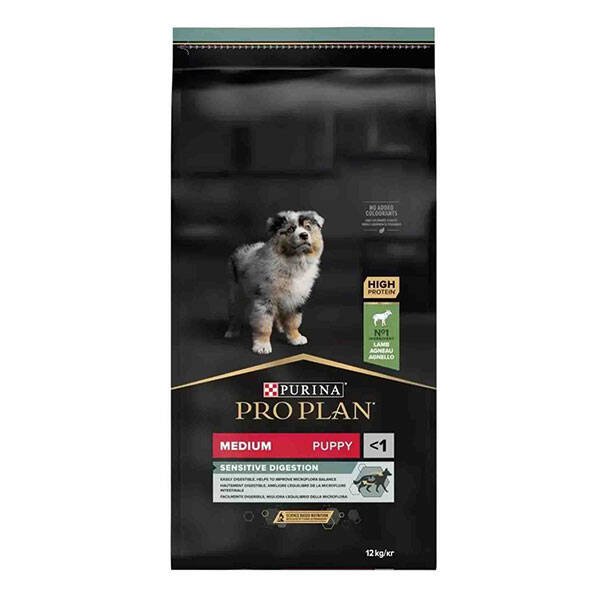 Pro Plan Puppy Sensitive Digestion Kuzu Etli Yavru Köpek Maması 12 kg - 1