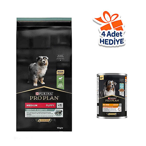 Pro Plan Puppy Sensitive Digestion Kuzu Etli Yavru Köpek Maması 12 kg