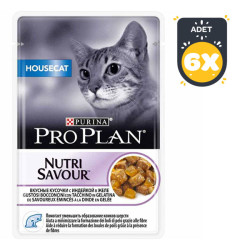 Pro Plan Nutri Savour HouseCat Yaş Kedi Maması 85 GR * 6 ADET
