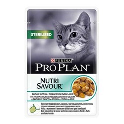 Pro Plan Nutri Savour Sterilised Somonlu Kısırlaştırılmış Yetişkin Kedi Yaş Maması 85 gr