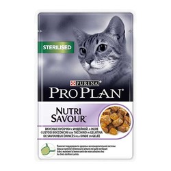 Pro Plan Nutri Savour Sterilised Hindili Kısırlaştırılmış Yetişkin Kedi Yaş Maması 85 gr