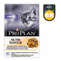 Pro Plan Nutri Savour Yavru Kedi Yaş Mama 85 GR*6 Lı Paket