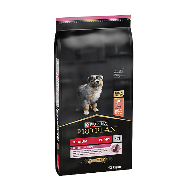 Pro Plan Puppy Sensitive Skin Somonlu Yavru Köpek Maması 12 kg - 1