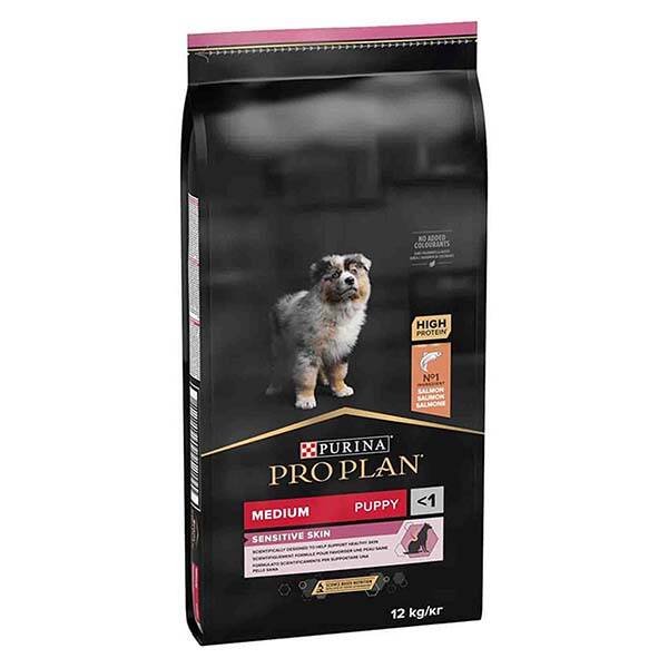 Pro Plan Puppy Sensitive Skin Somonlu Yavru Köpek Maması 12 kg - 1