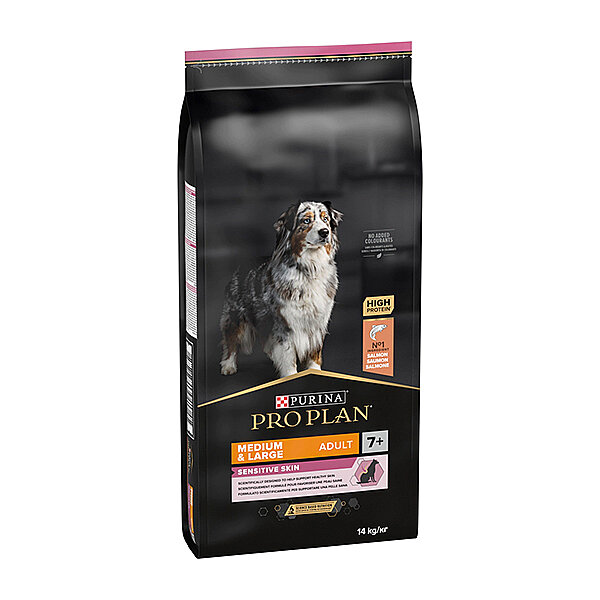 Pro Plan Senior Sensitive Skin Somonlu Yaşlı Köpek Maması 14 kg - 1